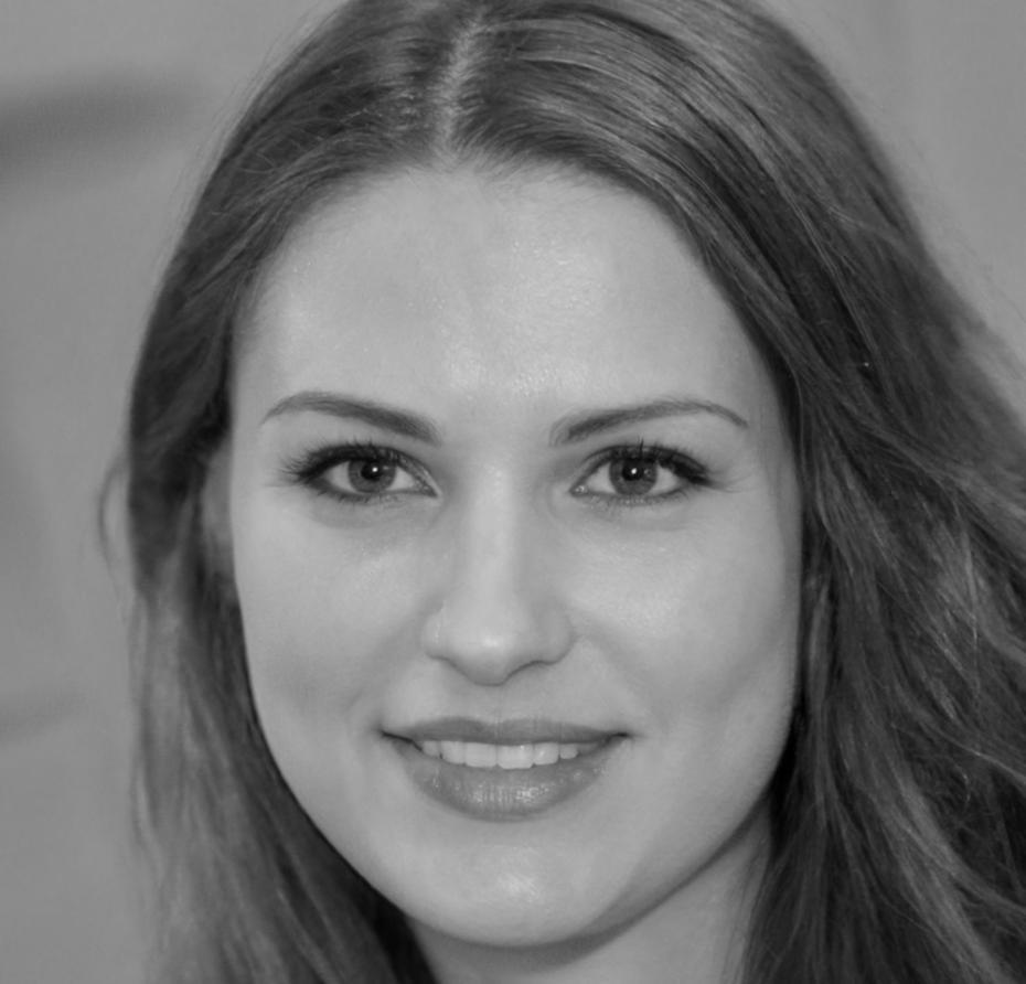 Retrato de Esperanza Vidal, analista financiera senior